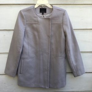 New retro Banana Republic gray cotton snap coat S